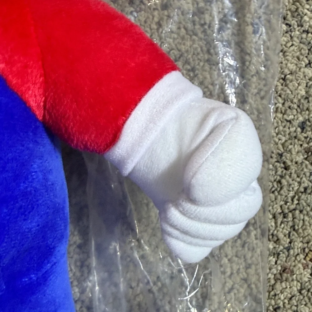 Nintendo Super Mario Plush Backpack Back Pack - Red & Blue 19” NWT